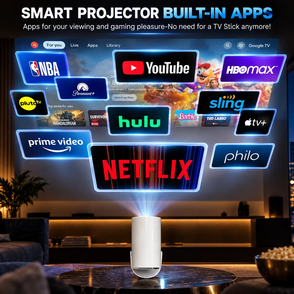 Aviora Mini Portable Smart Projector