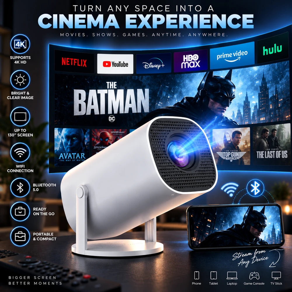 Aviora Mini Portable Smart Projector